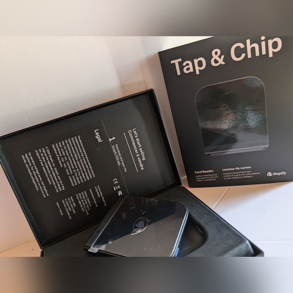 Black Shopify Tap & Pay Card Payment Device